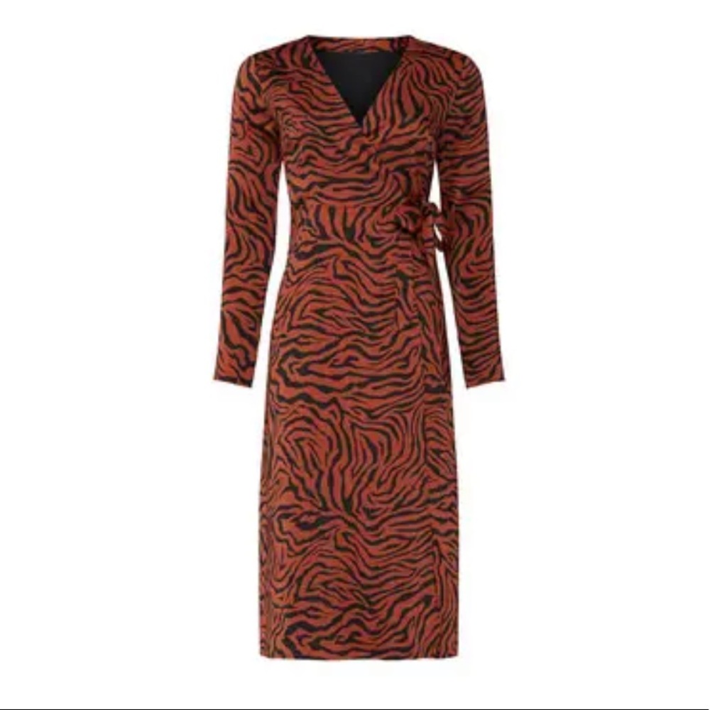 Sweet Baby Jamie Tiger Wrap Dress